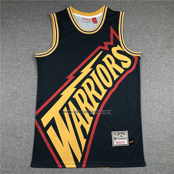 Camiseta Golden State Warriors Stephen Curry NO 30 Mitchell & Ness Big Face Azul